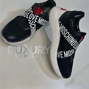 Moschino Black and White Sneakers